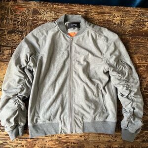 Men's Gray Bomber Jacket